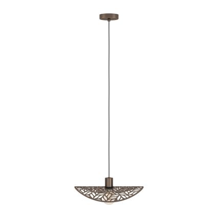 Eglo - Takpendel med kabel 1xE27/60W/230V Ø 40 cm bronsfärgad