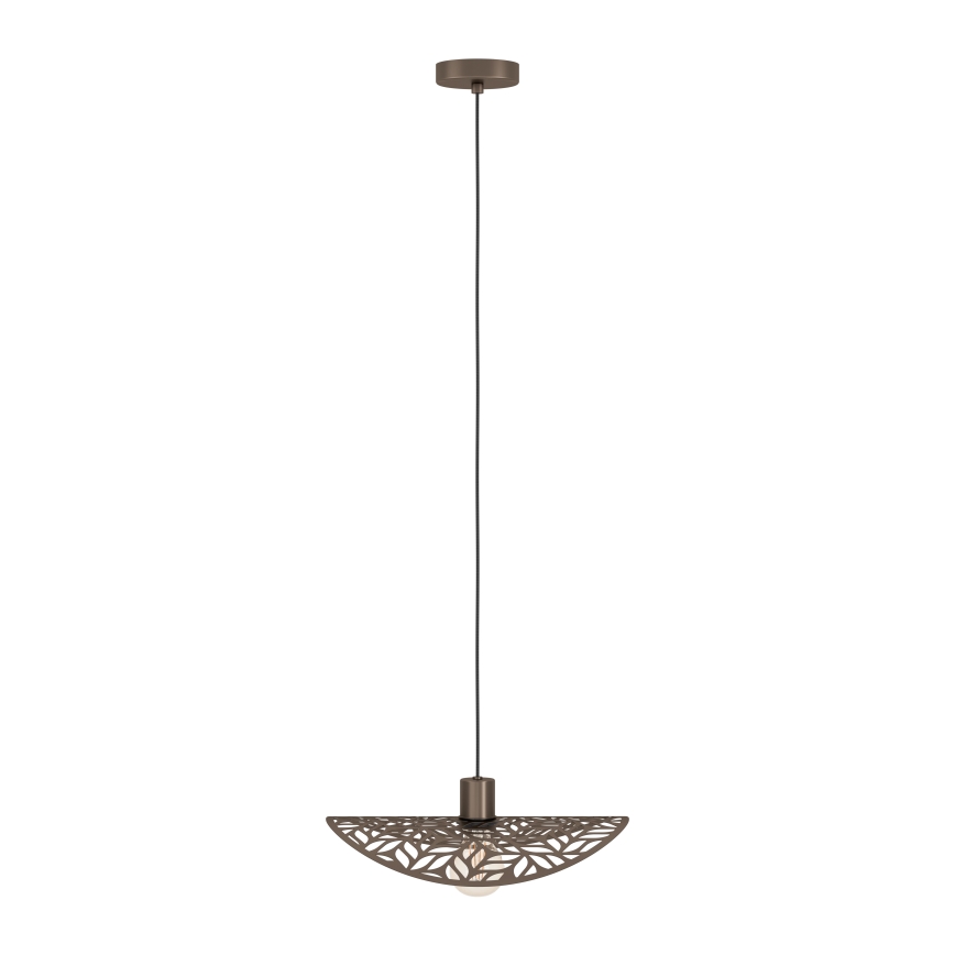 Eglo - Takpendel med kabel 1xE27/60W/230V Ø 40 cm bronsfärgad