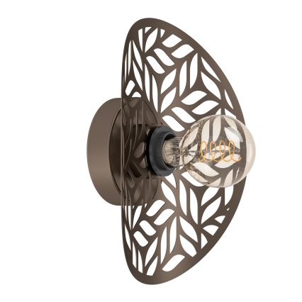 Eglo - Vägglampa 1xE27/60W/230V bronsfärgad