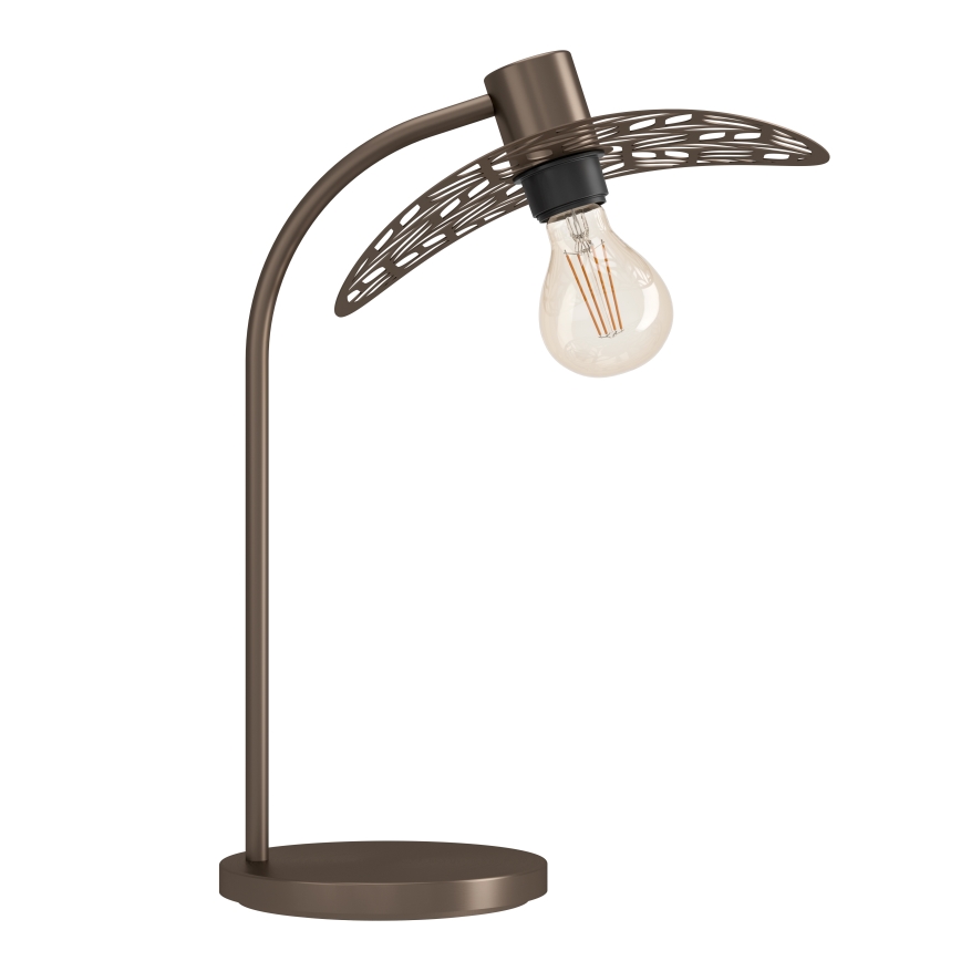 Eglo - Bordslampa 1xE27/60W/230V bronsfärgad