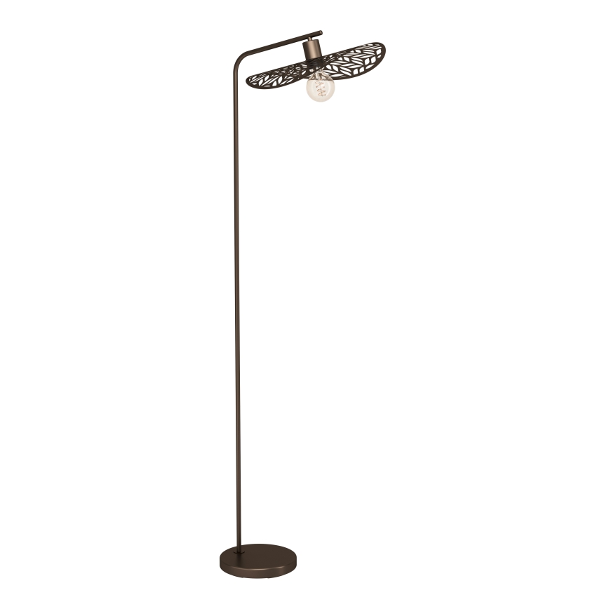 Eglo - Golvlampa 1xE27/60W/230V bronsfärgad