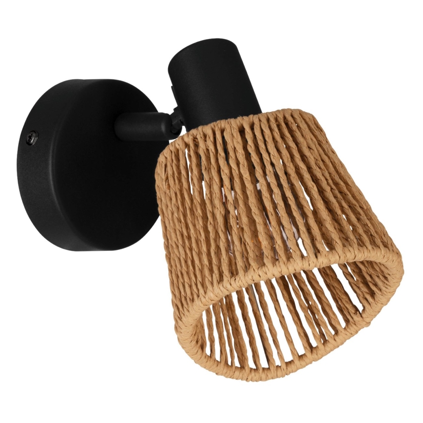 Eglo - Väggmonterad spotlight 1xE14/10W/230V svart/beige