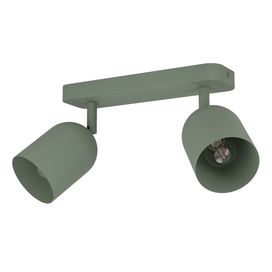 Eglo - Spotlampa 2xE14/40W/230V grön