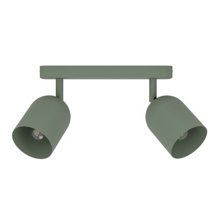Eglo - Spotlampa 2xE14/40W/230V grön