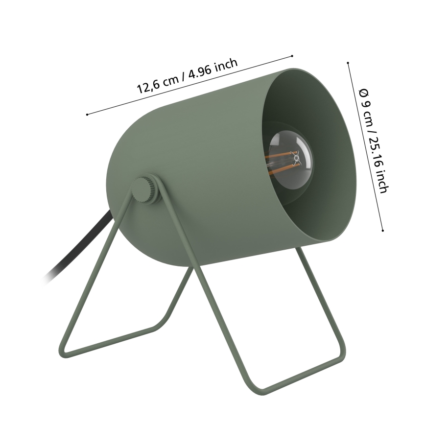 Eglo - Bordslampa 1xE14/8W/230V grön