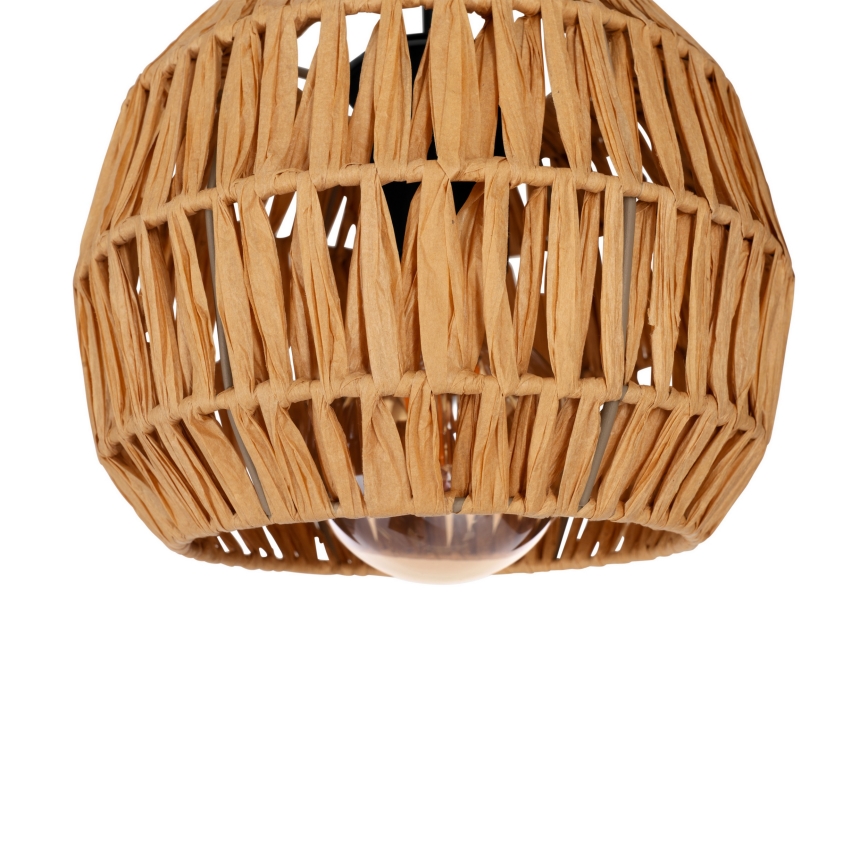 Eglo - Taklampa på kabel 3xE27/40W/230V brun