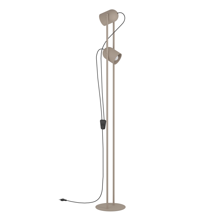 Eglo - Golvlampa 2x E14/8W/230V beige