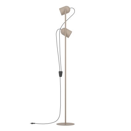 Eglo - Golvlampa 2x E14/8W/230V beige