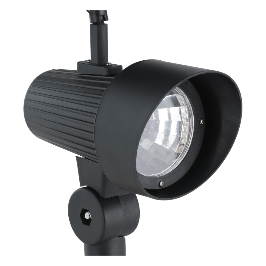 Eglo - Set om 3 LED-solcellslampor med sensor LED/200 mAh IP44 svart