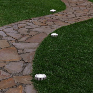 Eglo 48777 - LED solarlampa med sensor LED/0,07W/1,2V 200 mAh matt krom