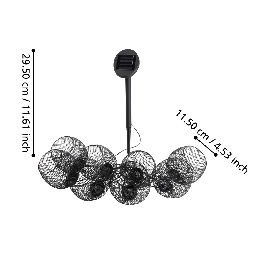 Eglo 48964 - LED solcellsslinga 8xLED/3m 600 mAh IP44