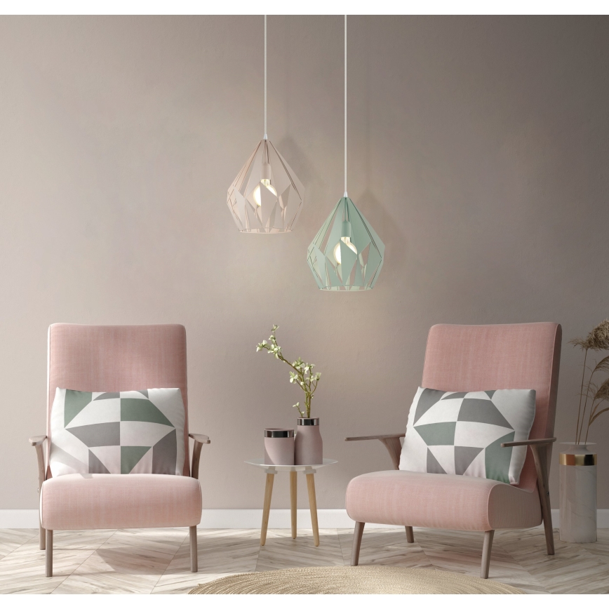 EGLO 49024 - Ljuskrona med snöre CARLTON-P 1xE27/60W/230V