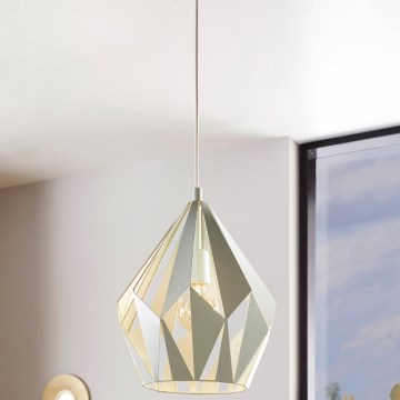 EGLO 49026 - Ljuskrona med snöre CARLTON-P 1xE27/60W/230V