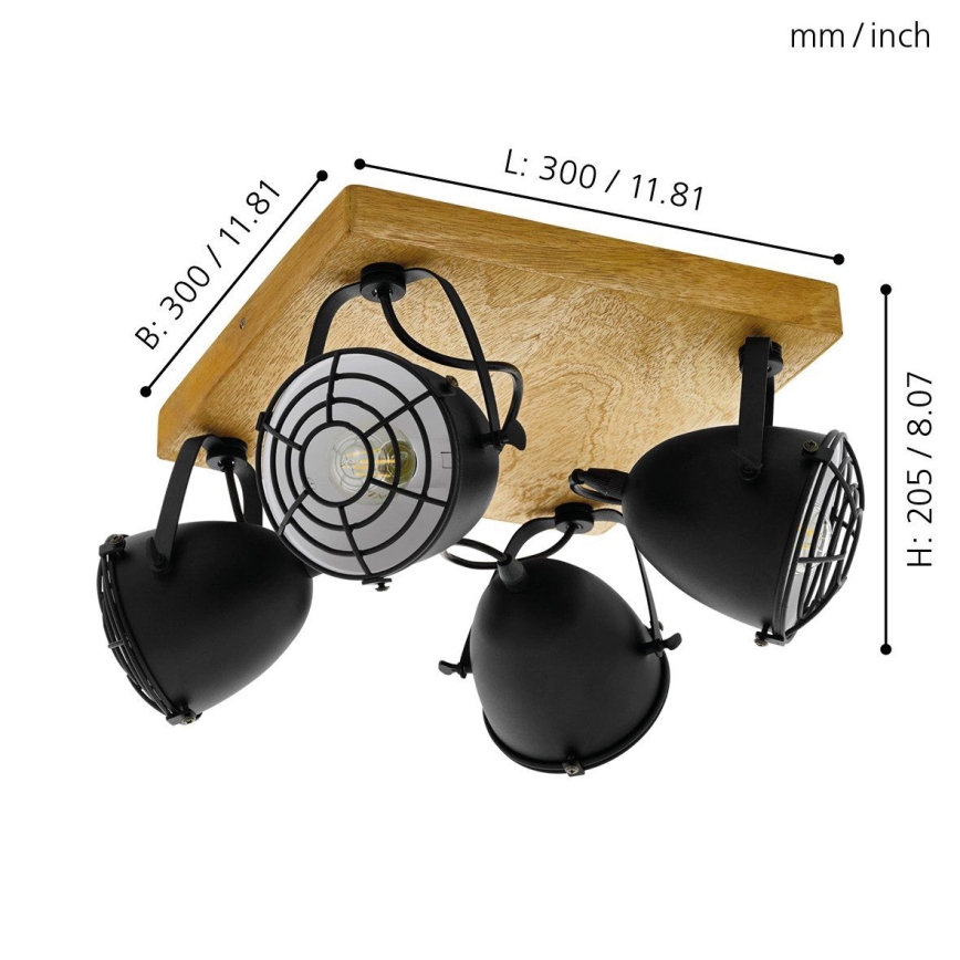 Eglo 49079 - Takspot GATEBECK 4xE14/40W/230V