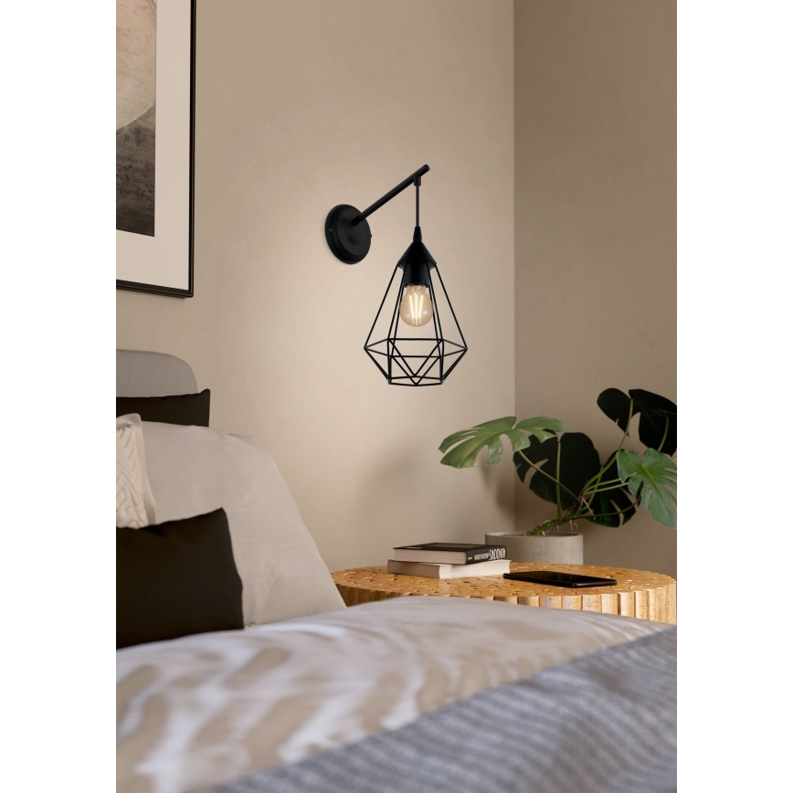 Eglo 49081 - Väggbelysning TARBES 1xE27/60W/230V