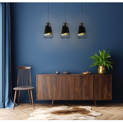 Eglo 49448 - Ljuskrona med snöre AUSTELL 3xE27/60W/230V