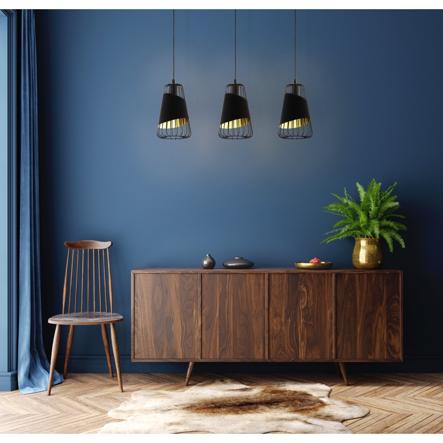 Eglo 49448 - Ljuskrona med snöre AUSTELL 3xE27/60W/230V