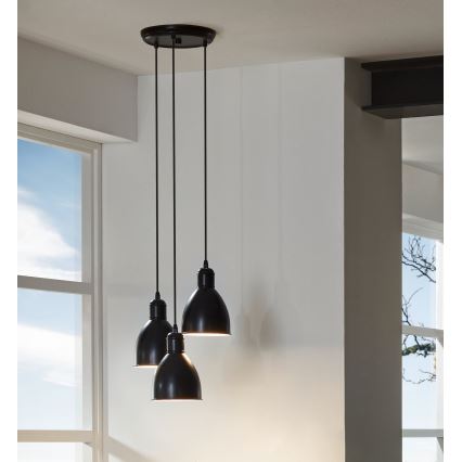 Eglo 49465 - Ljuskrona PRIDDY 3xE27/60W/230V