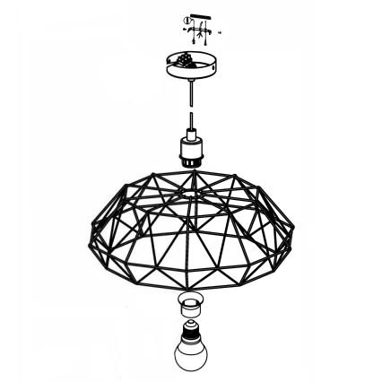 Eglo - Taklampa 1xE27/60W/230V