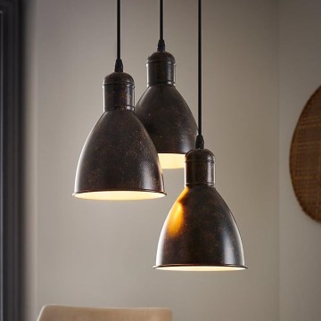 Eglo 49493 - Ljuskrona PRIDDY 1 3xE27/60W/230V