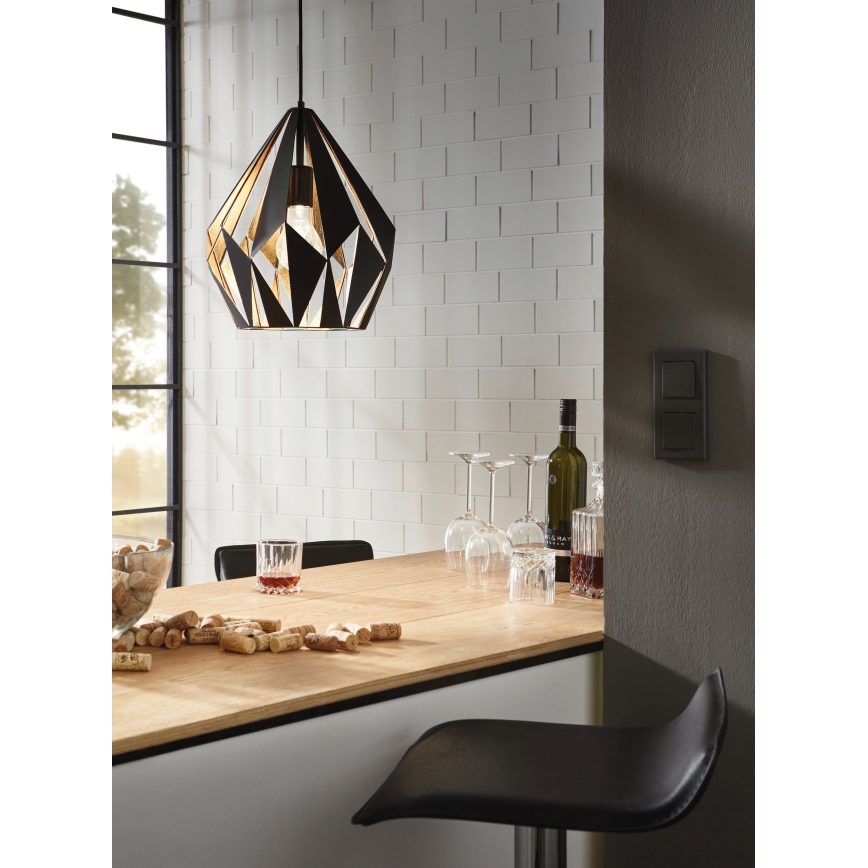 Eglo 49931 - Hängande lampa CARLTON 1 1xE27/60W/230V