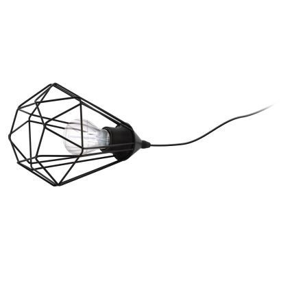 Eglo 54889 - LED Uttag bordslampa 1xE27/4W/230V 3000K svart