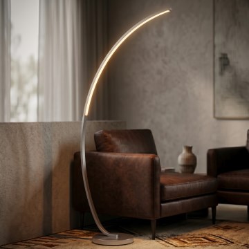 Eglo 55007 - Dimmbar golvlampa LED/14W/230V mattkrom