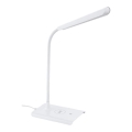 Eglo 55123 - Dimbbar LED-bordslampa med trådlös laddning LED/5,5W/230V vit