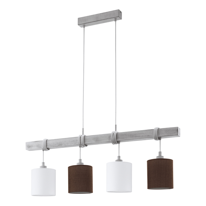 Eglo 55206 - LED-ljuskrona på vajer TOWNSHEND 4xE27/60W/230V