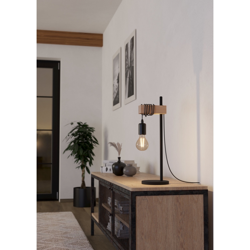 Eglo 55249 - Bordslampa TOWNSHEND 1xE27/10W/230V