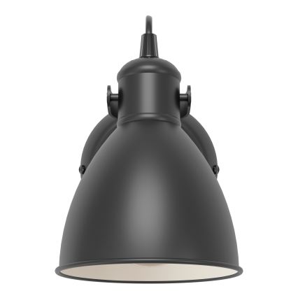 Eglo 55261 - Vägglampa PRIDDY 1xE27/40W/230V svart