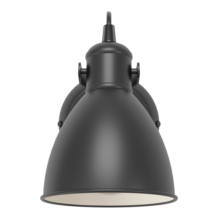 Eglo 55261 - Vägglampa PRIDDY 1xE27/40W/230V svart