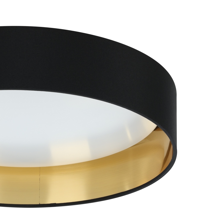 Eglo 55267 - LED-taklampa MASERLO LED/16W/230V 3000K Ø 40,5 cm svart/koppar