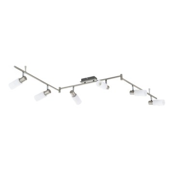 Eglo 55448 - LED-spotarmatur 6xE14/4W/230V mattkrom
