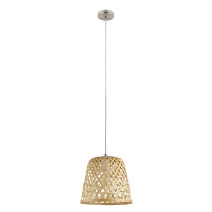Eglo 55696 - KIRKCOLM pendellampa med kabel 1xE27/60W/230V beige