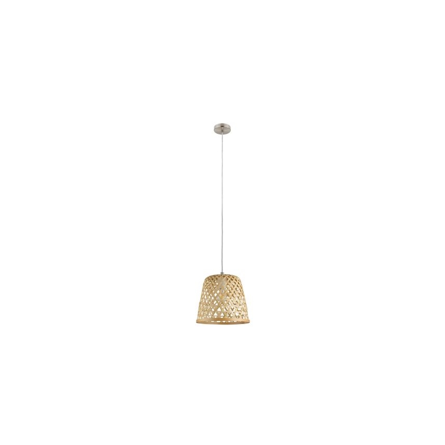 Eglo 55696 - KIRKCOLM pendellampa med kabel 1xE27/60W/230V beige