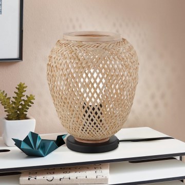 Eglo 55699 - Bordslampa DEMBLEBY 1xE27/40W/230V beige