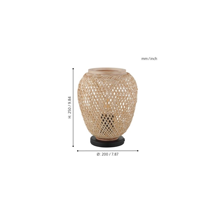 Eglo 55699 - Bordslampa DEMBLEBY 1xE27/40W/230V beige