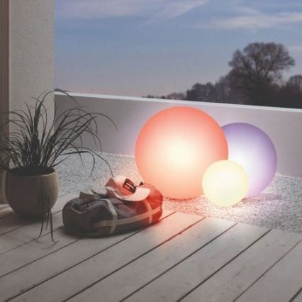 Eglo 55784 - LED RGBW Utomhusbelysning MONTEROLO-C 1xE27/9W/230V IP65 Ø 39 cm + fjärrkontroll