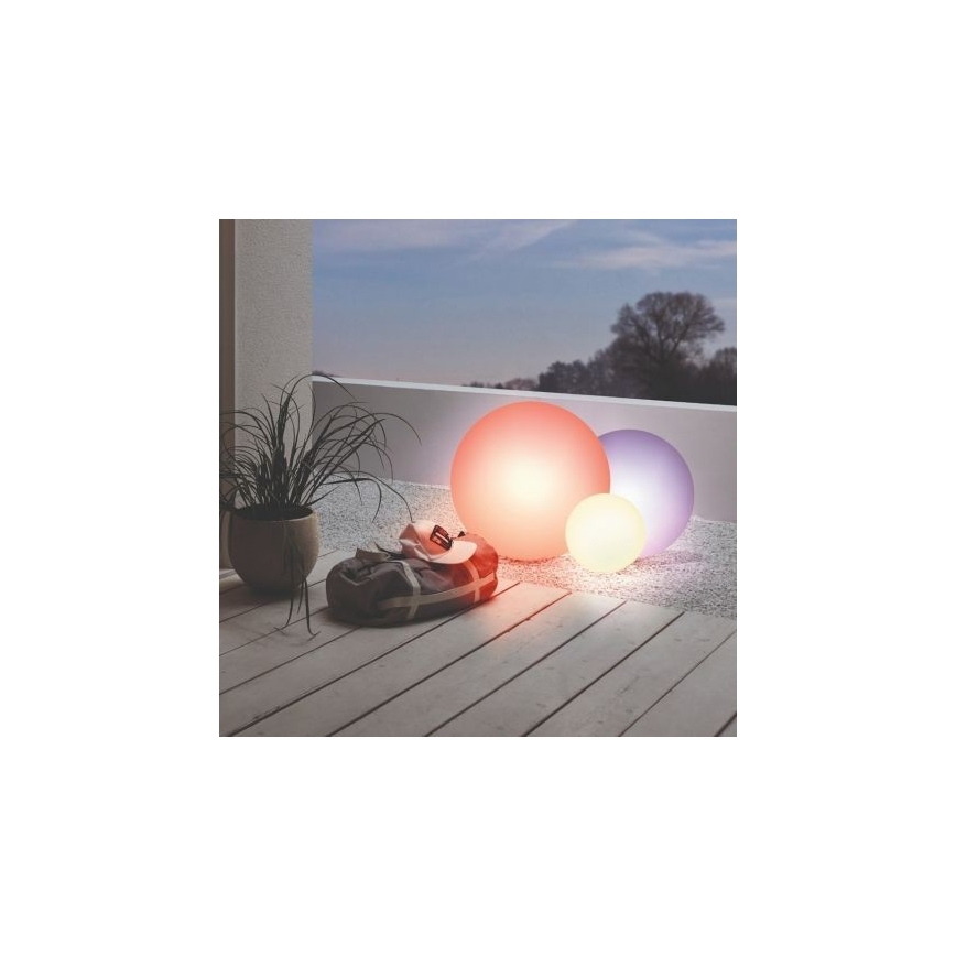 Eglo 55784 - LED RGBW Utomhusbelysning MONTEROLO-C 1xE27/9W/230V IP65 Ø 39 cm + fjärrkontroll