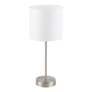 Eglo 55809 - LED Bordslampa 1xE14/5,5W/230V vit/mattkrom