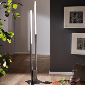 Eglo 55972 - LED RGBW Dimbar golvlampa FRAIOLI-C LED/34W/230V 2700-6500K mattkrom + fjärrkontroll