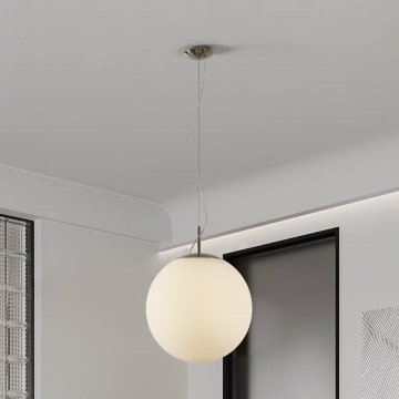 Eglo 63271 - Takpendel med kabel PIEDALE, 1xE27/60W/230V, Ø 43 cm, mattkrom