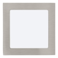 Eglo 64626 - LED infälld belysning FUEVA 1 PRO LED/10,9W/230V 3000K 17x17 cm matt krom