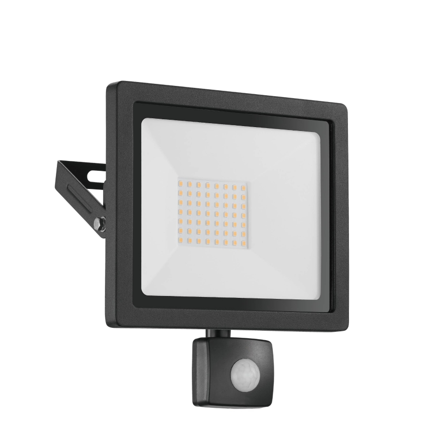 Eglo 64871 - LED strålkastare med sensor FILETTI LED/20W/230V 3000K IP44 svart