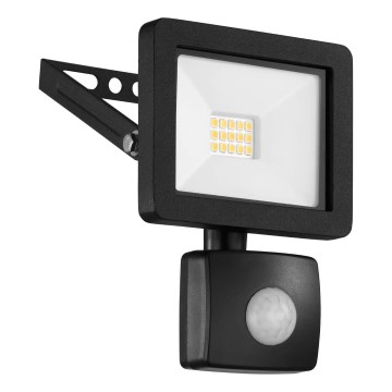 Eglo 64878 - LED strålkastare med sensor FILETTI LED/10W/230V 4000K IP44 svart