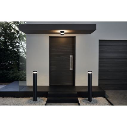 Eglo 65038 - LED utomhusvägglampa MELZO PRO LED/11W/230V 3000K IP44 svart