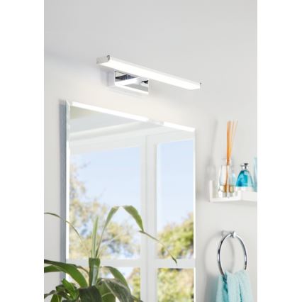 Eglo 74051 - Badrumsspegel med LED-belysning GALENZANA LED/7,4W/230V 4000K 40 cm IP44 skinande krom