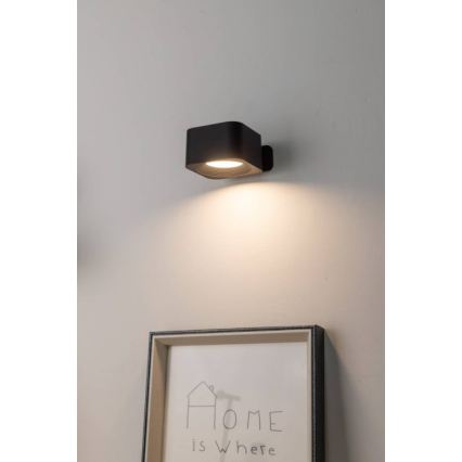 Eglo - Dimbart uppladdningsbart touchstyrt LED-väggarmatur/5W/5V 2700/4000/6500K 2000 mAh svart