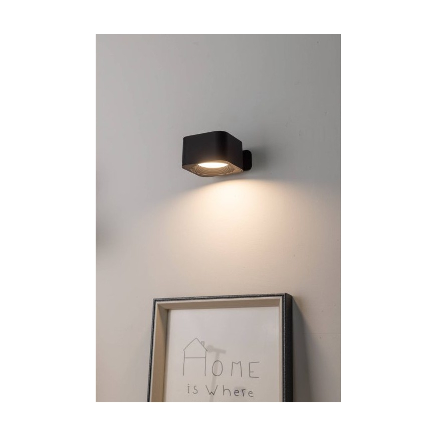 Eglo - Dimbart uppladdningsbart touchstyrt LED-väggarmatur/5W/5V 2700/4000/6500K 2000 mAh svart